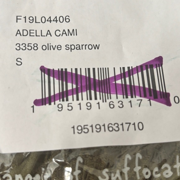 Free People Olive Green Lace Camisole size small - Picture 10 of 11